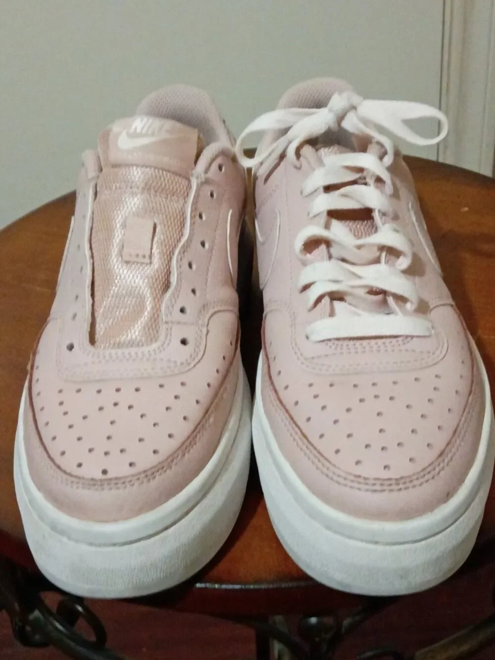 Nike Court Vision Alta Shoes Womens Size 6.5 Pink Platform Sneakers DM0113-600